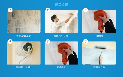 家装墙面刷漆施工过程介绍_水性墙面漆|大荷水性漆